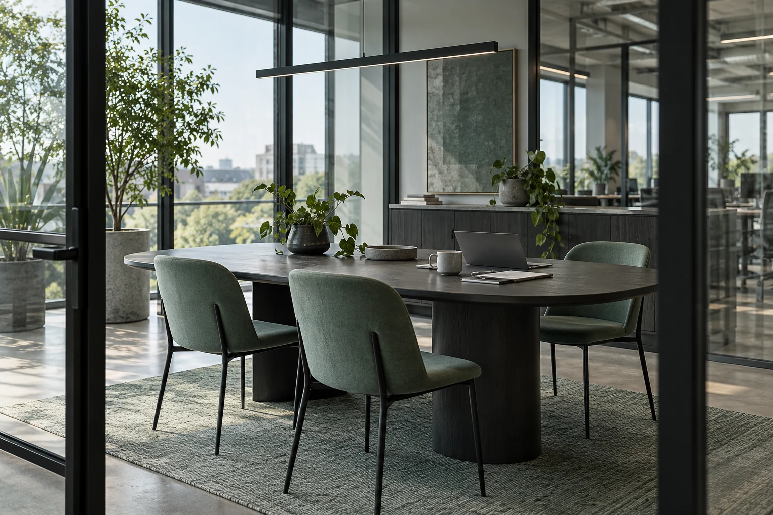 A contemporary professional meeting space